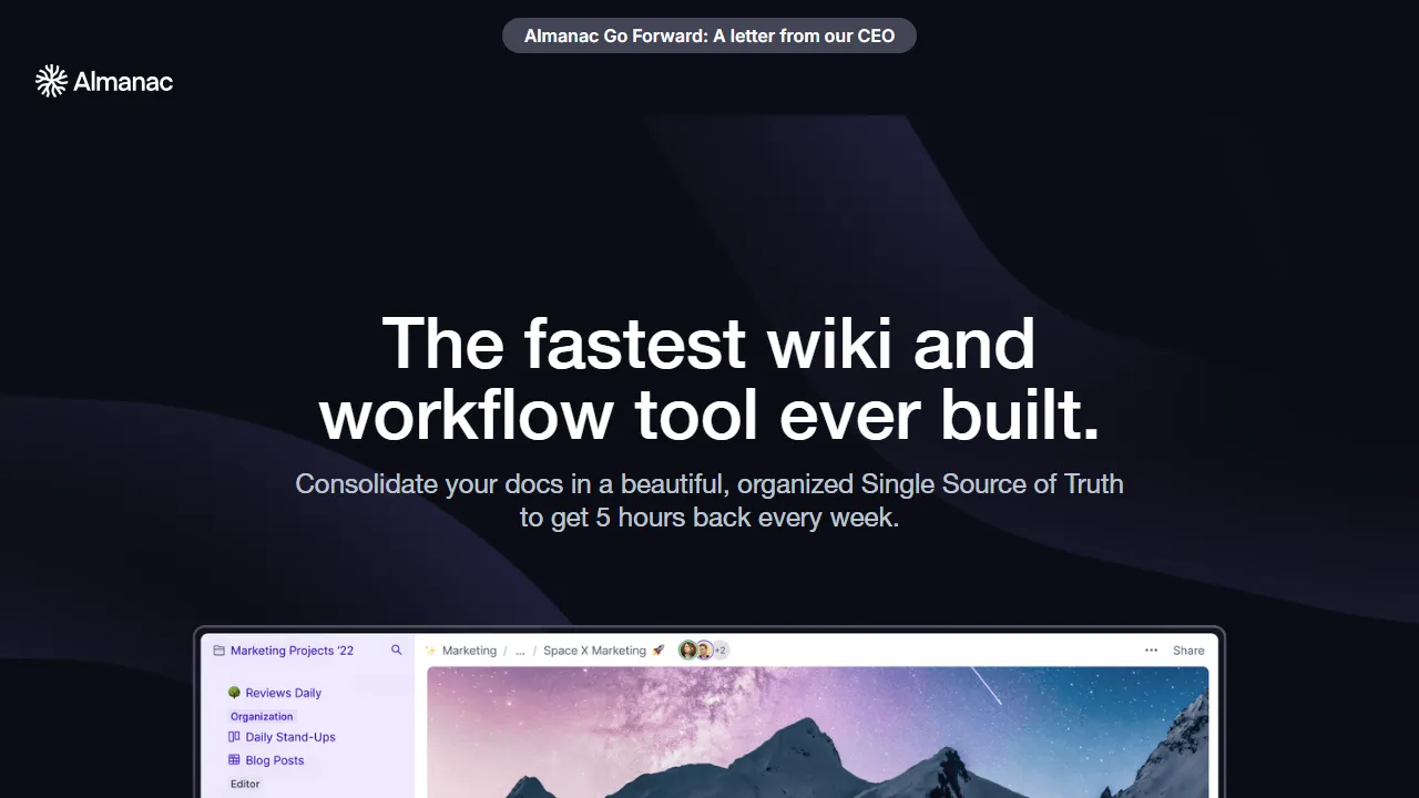 Almanacのスクリーンショット