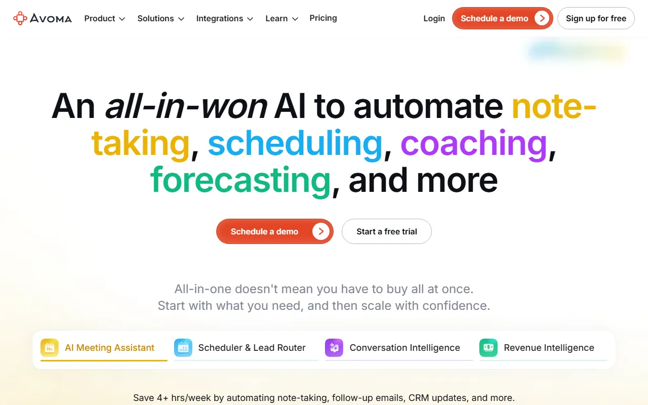 Avomaのスクリーンショット