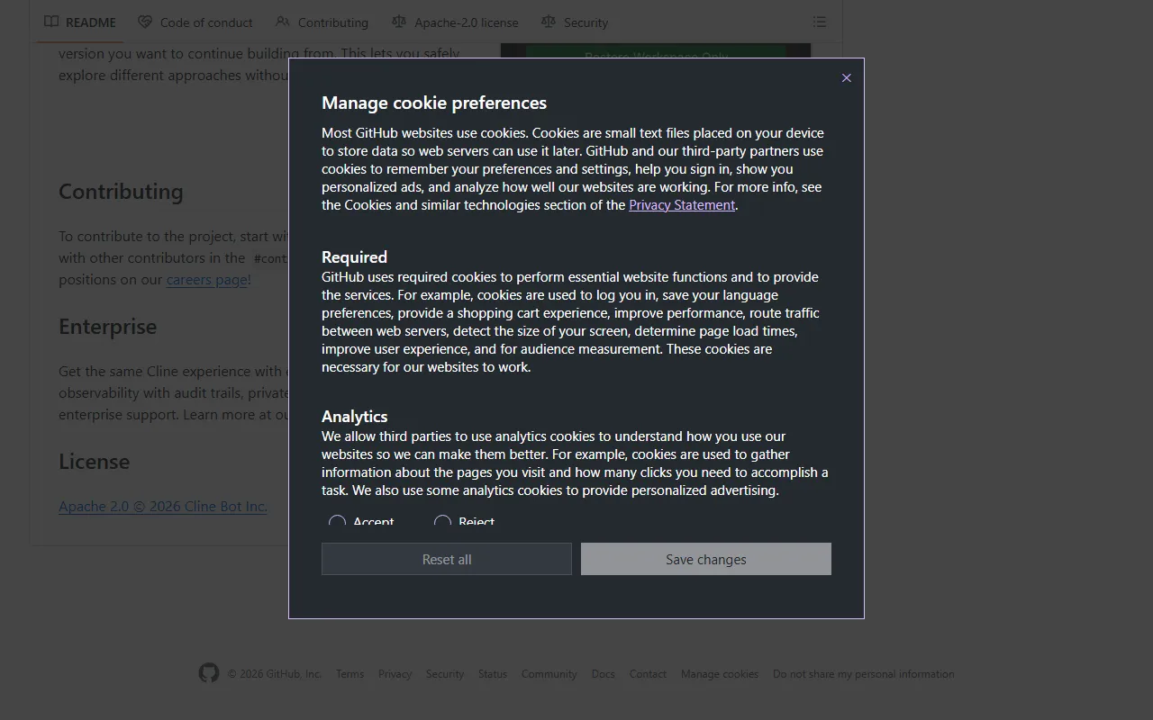 Cline v3のスクリーンショット