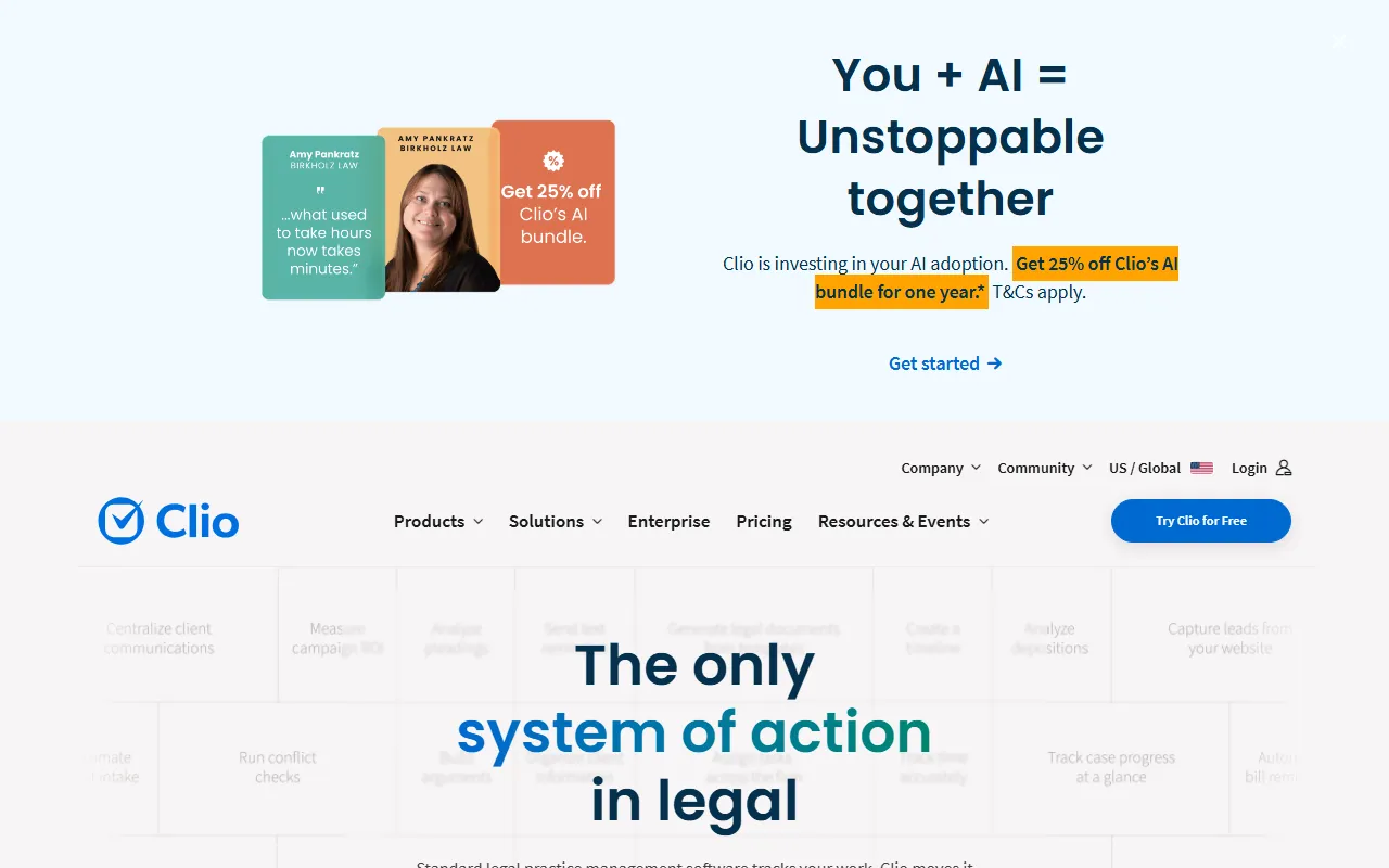 Clio AIのスクリーンショット