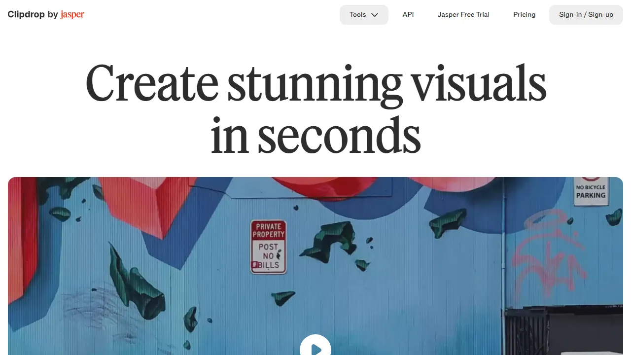 Clipdropのスクリーンショット
