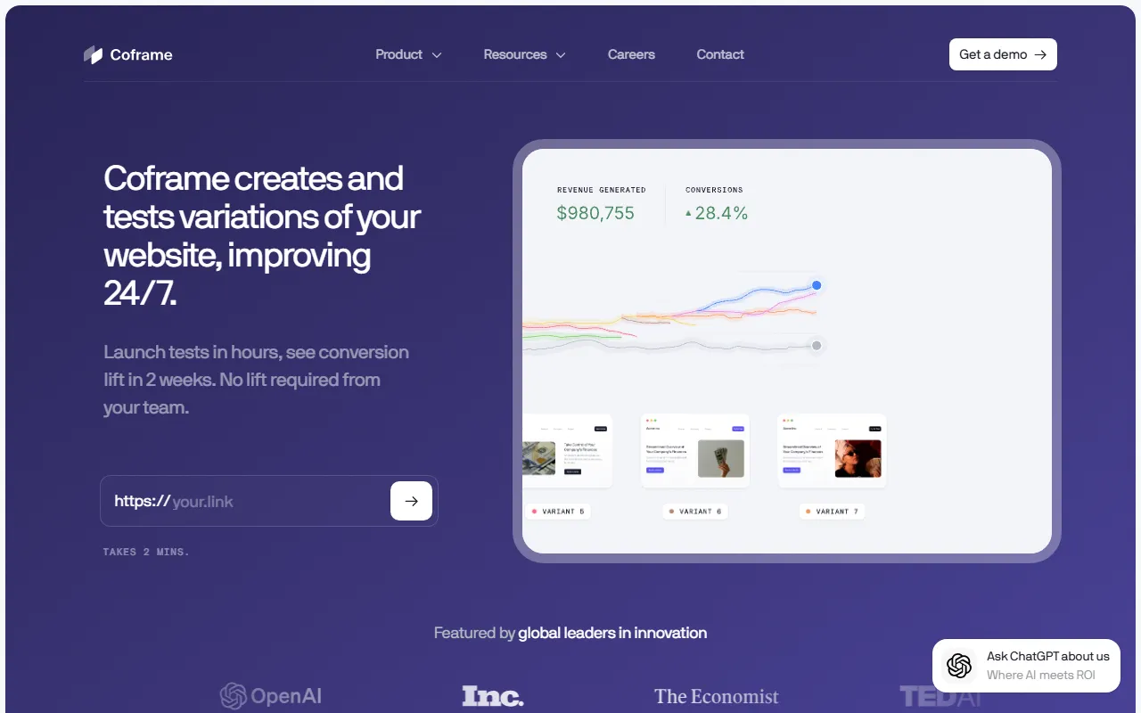 Coframeのスクリーンショット