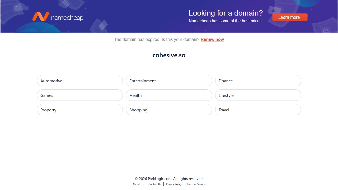 Cohesive AIのスクリーンショット