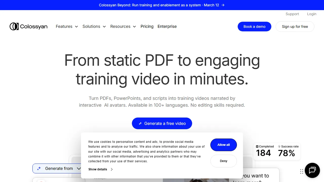 Colossyanのスクリーンショット