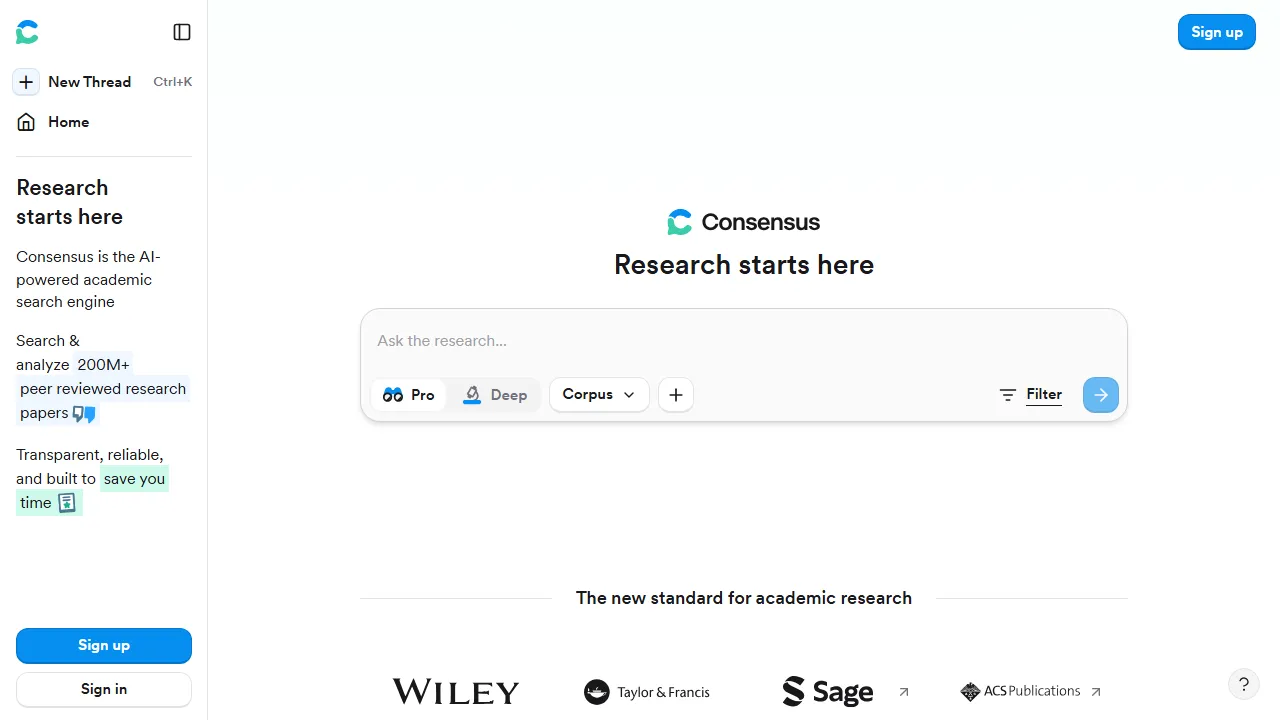 Consensusのスクリーンショット
