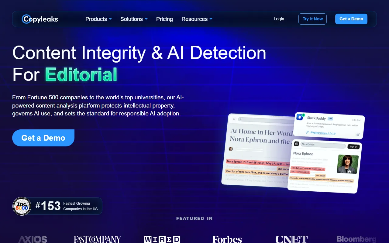 Copyleaks AI Content Detectorのスクリーンショット