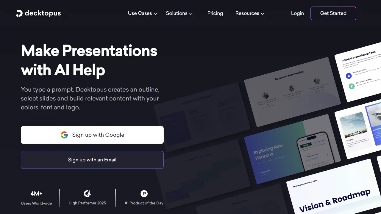 Decktopus AIのスクリーンショット