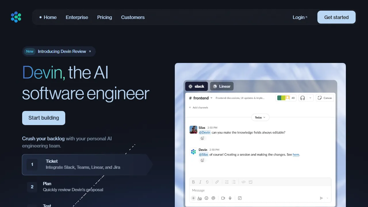 Devinのスクリーンショット