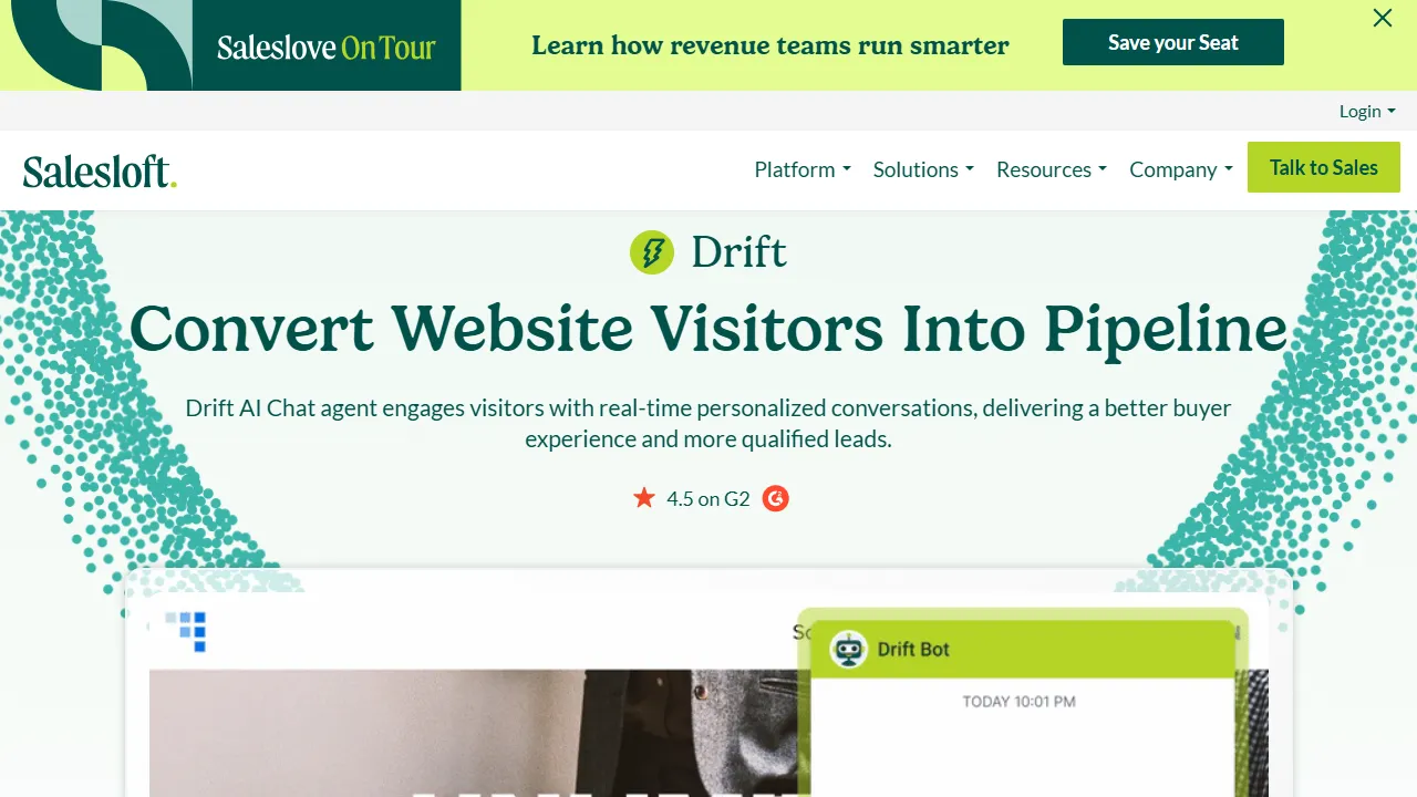 Drift (Salesloft)のスクリーンショット