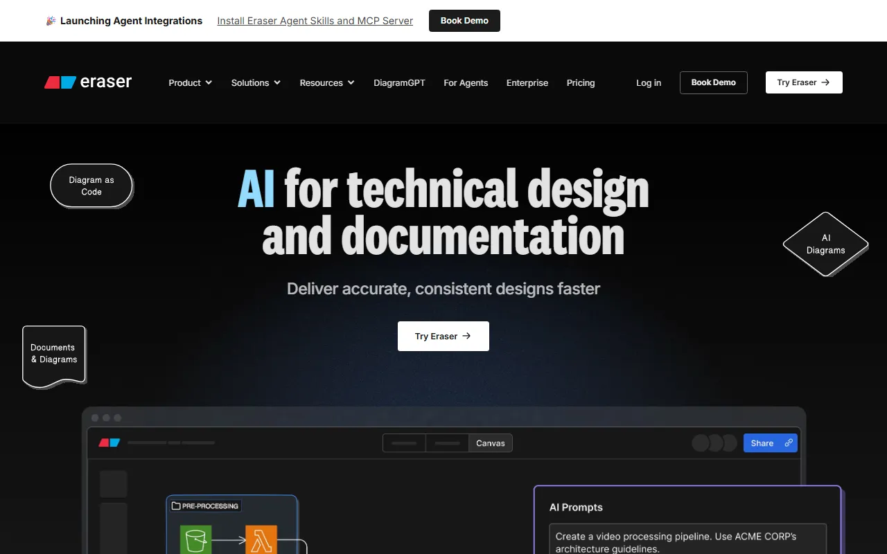 Eraser AIのスクリーンショット