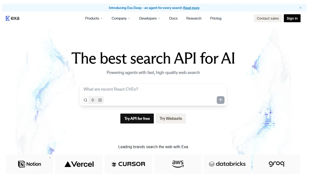 Exaのスクリーンショット