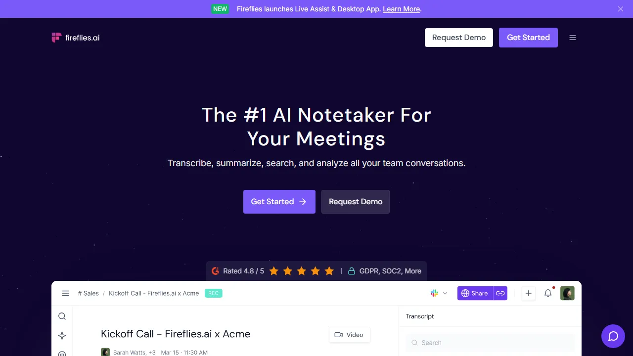 Fireflies.aiのスクリーンショット