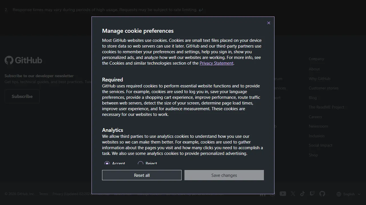 GitHub Copilotのスクリーンショット