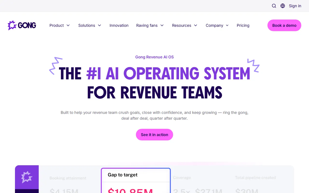 Gong AIのスクリーンショット