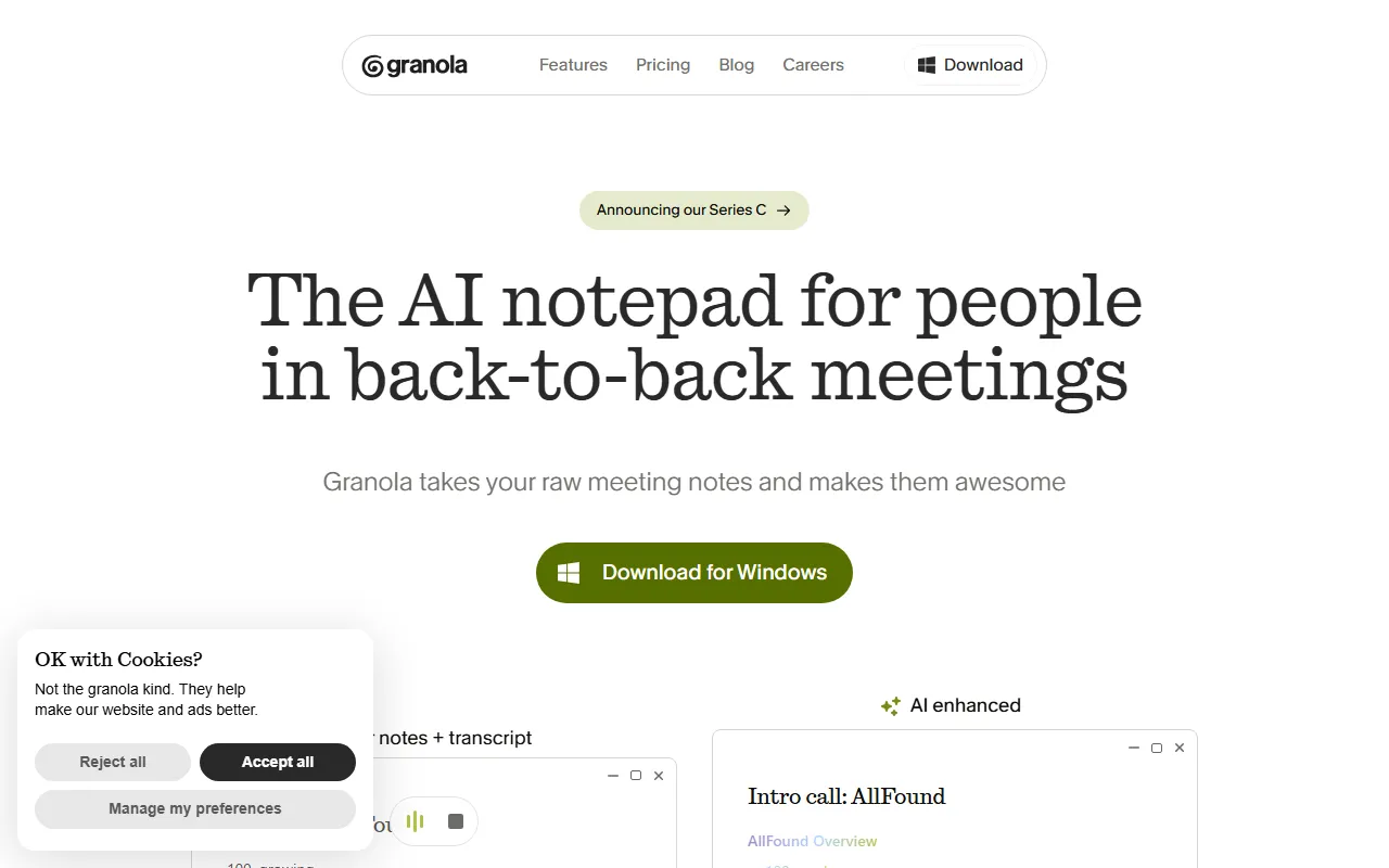 Granolaのスクリーンショット