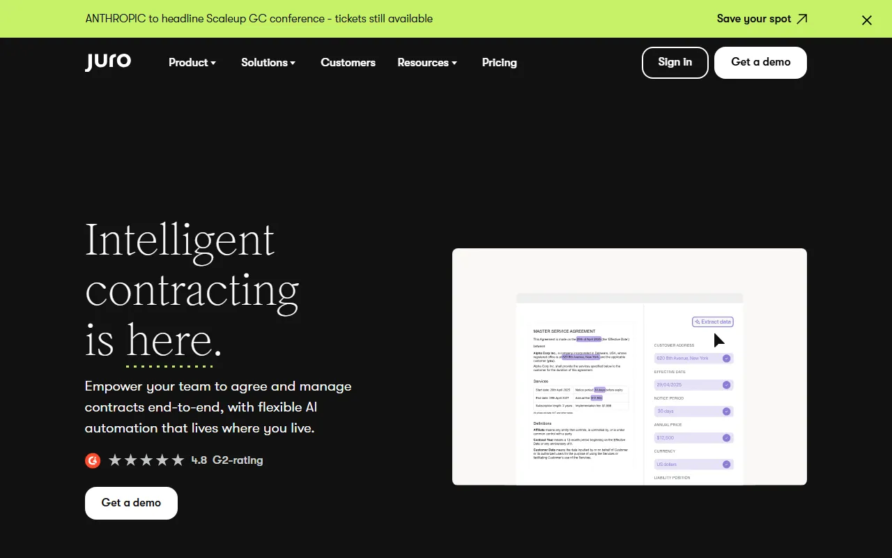 Juro AIのスクリーンショット