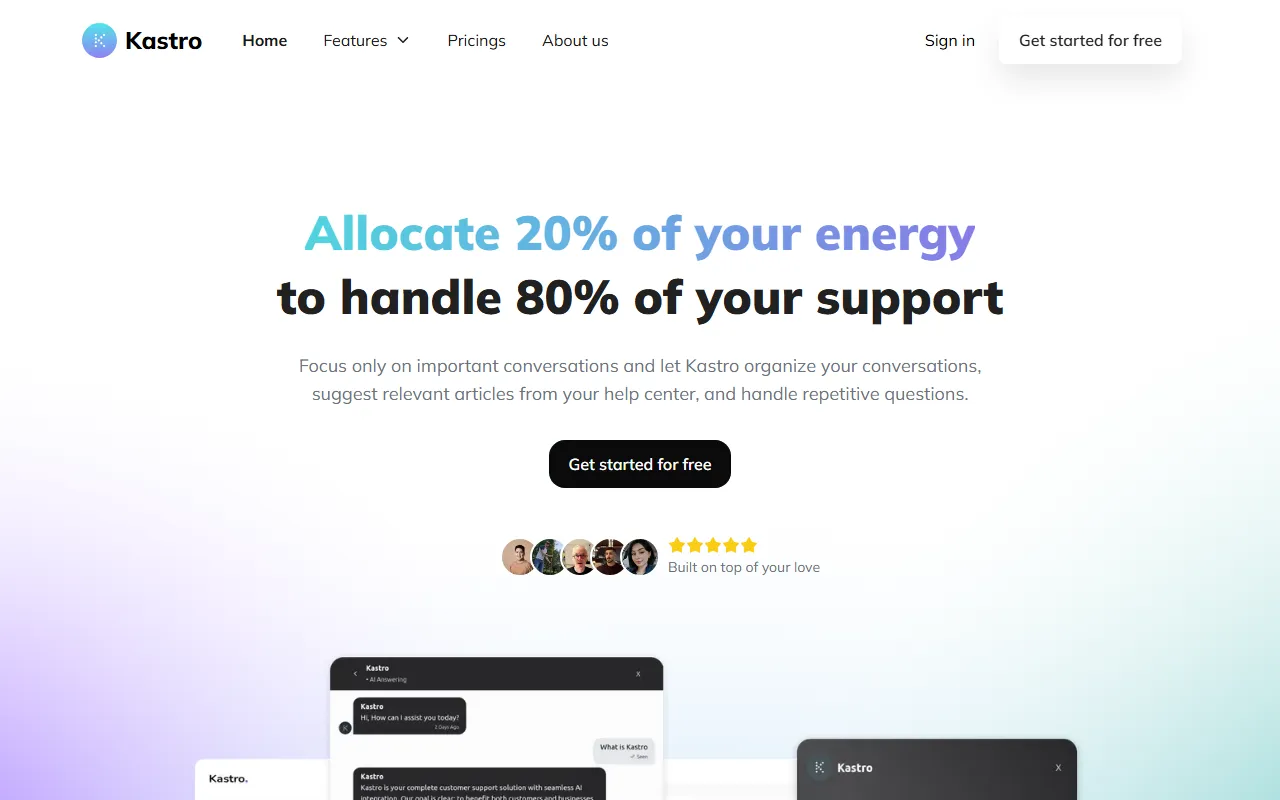 Kastro AIのスクリーンショット