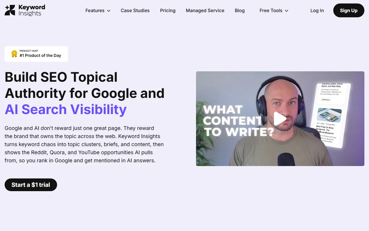 Keyword Insightsのスクリーンショット