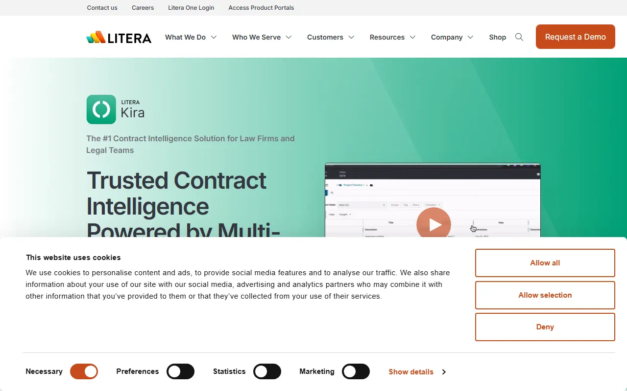 Kira Systemsのスクリーンショット