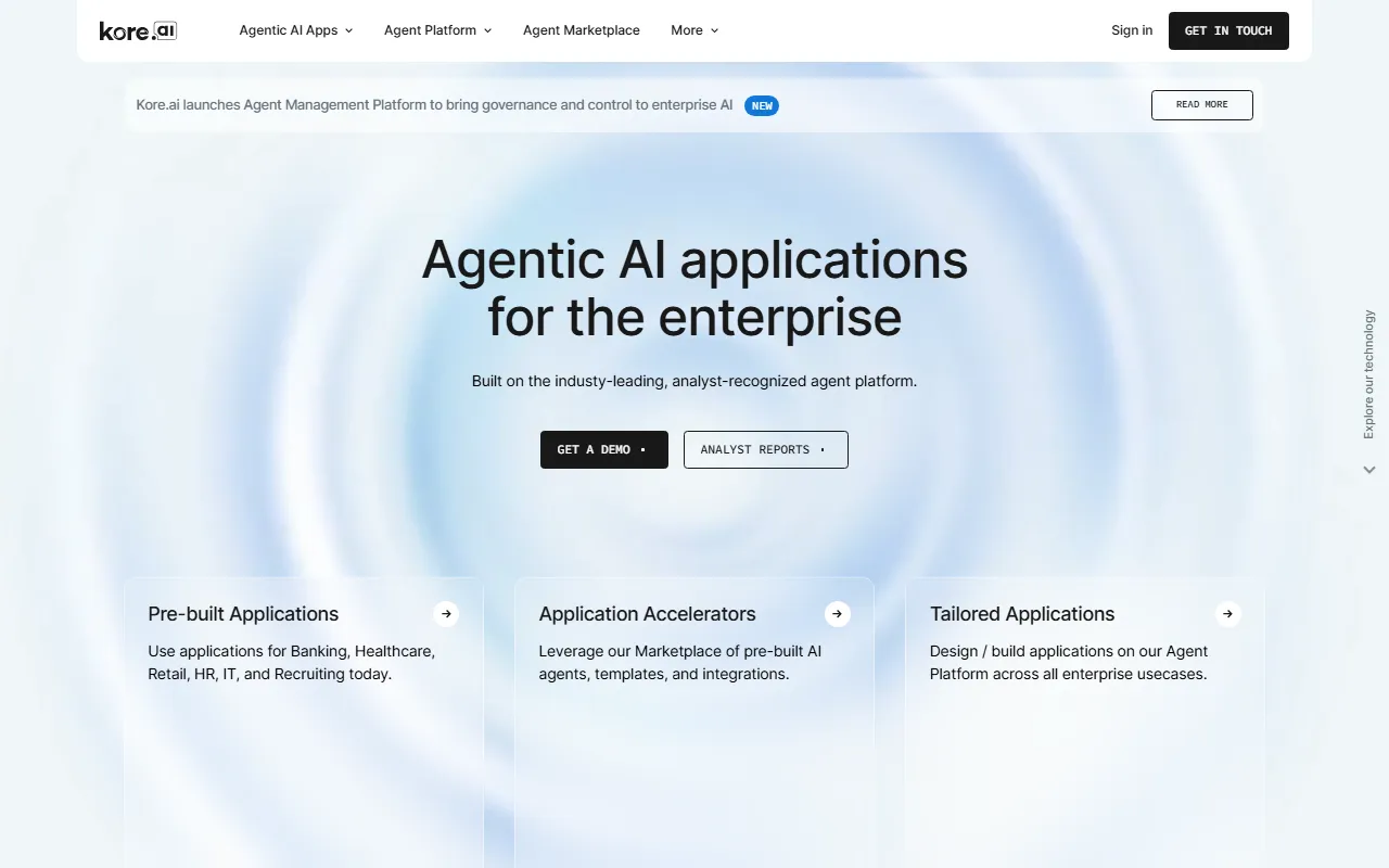 Kore.aiのスクリーンショット