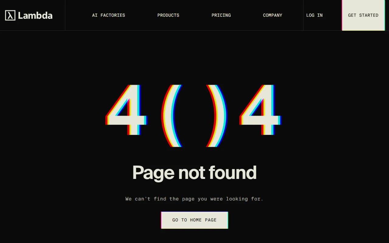Lambda Cloudのスクリーンショット