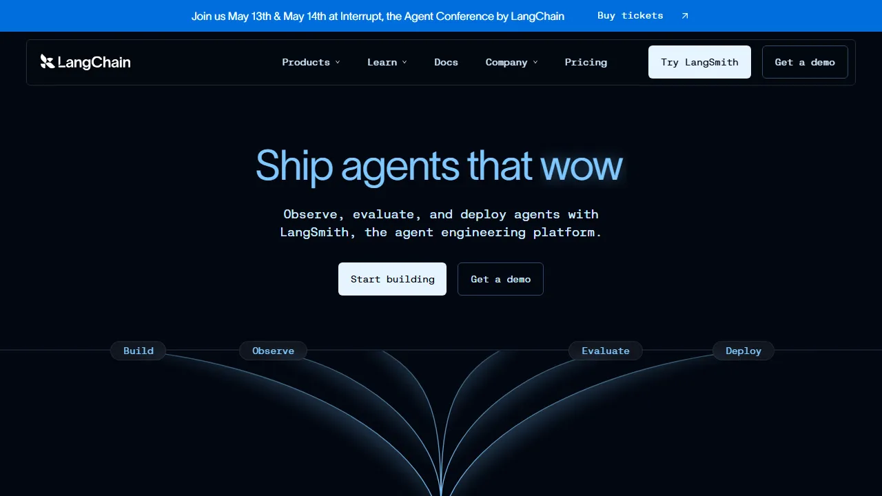 LangChainのスクリーンショット