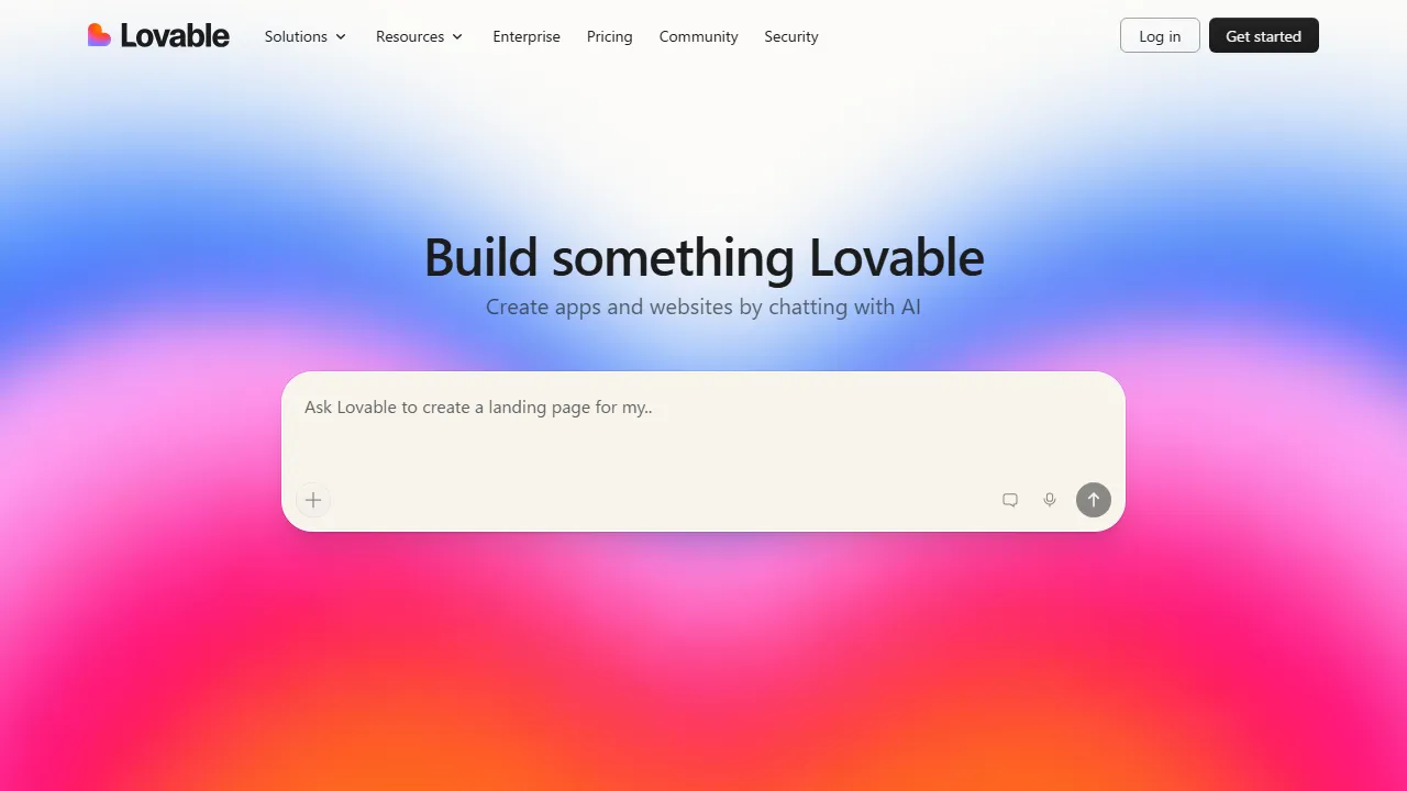 Lovableのスクリーンショット