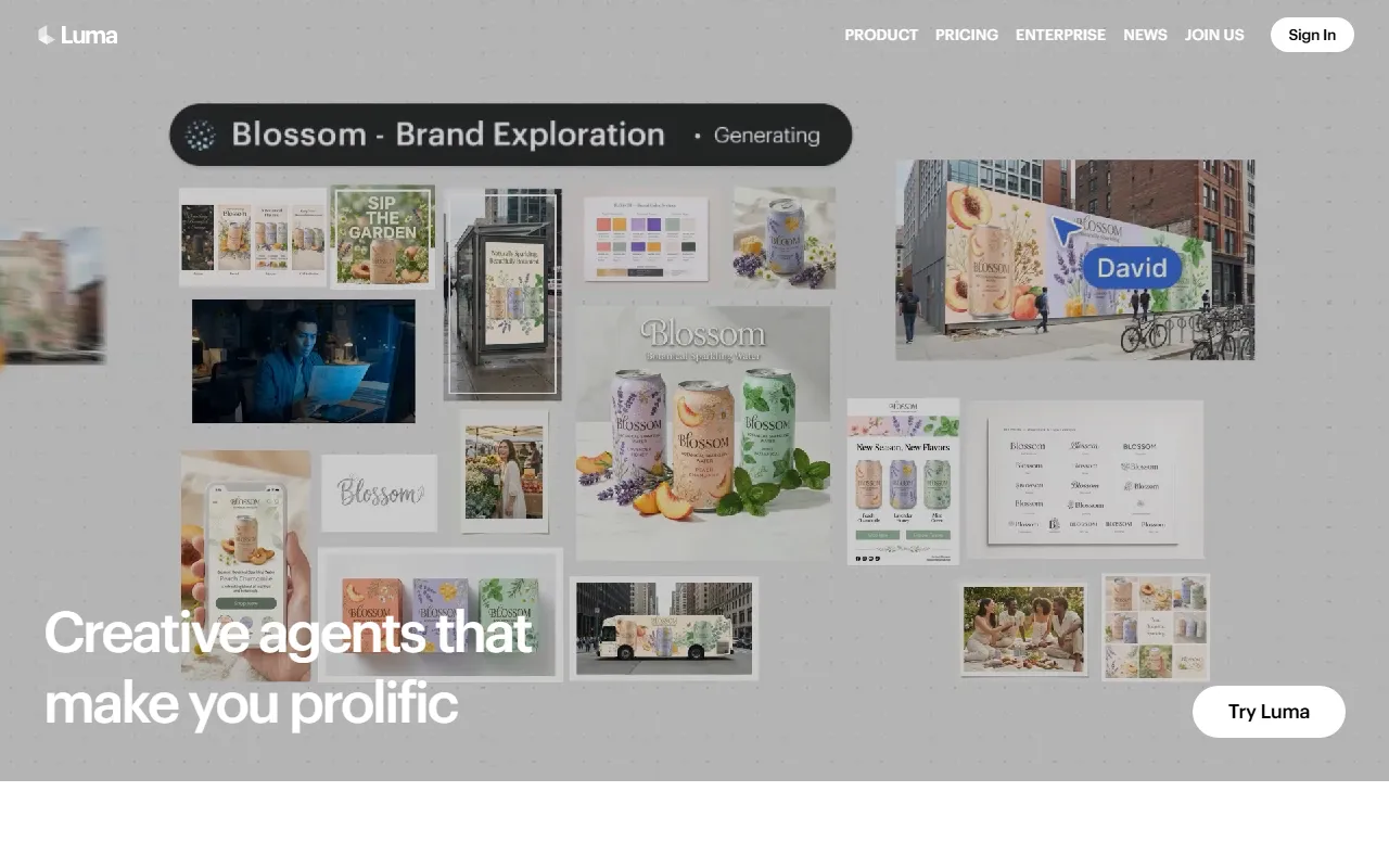 Luma AIのスクリーンショット