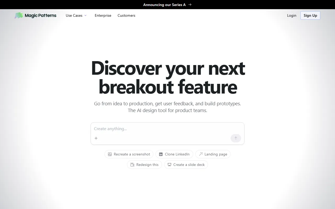 Magic Patternsのスクリーンショット