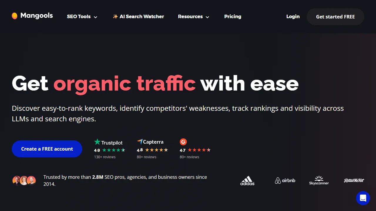 Mangoolsのスクリーンショット