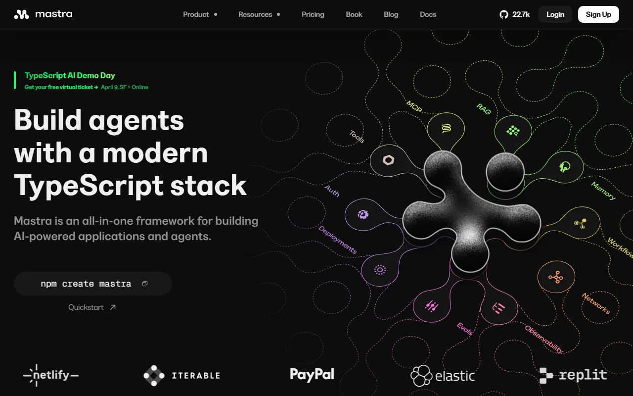 Mastraのスクリーンショット