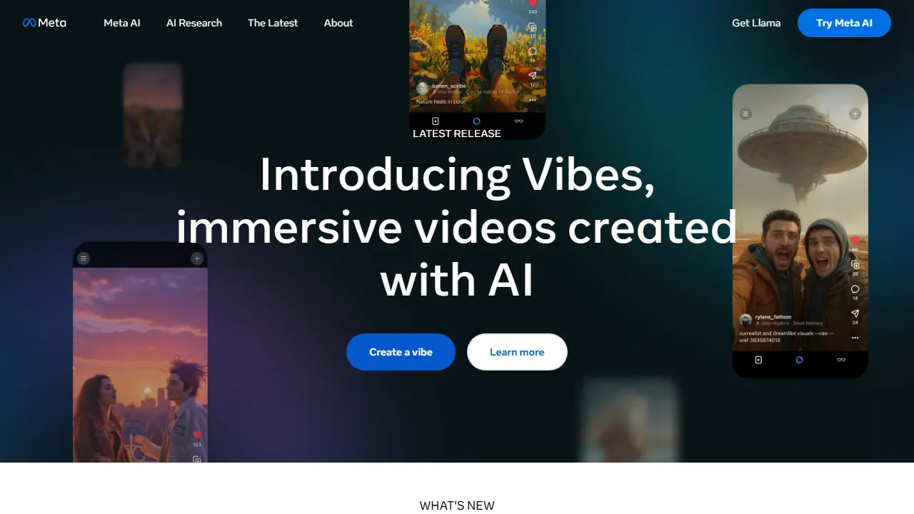 Llama (Meta AI)のスクリーンショット