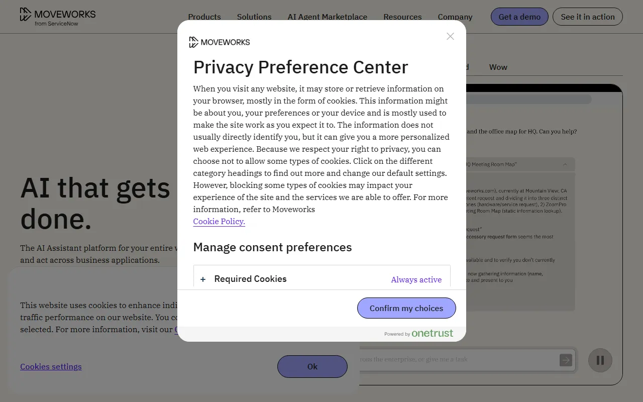 Moveworksのスクリーンショット