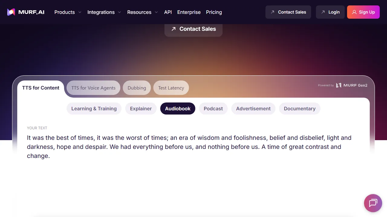 Murf AIのスクリーンショット