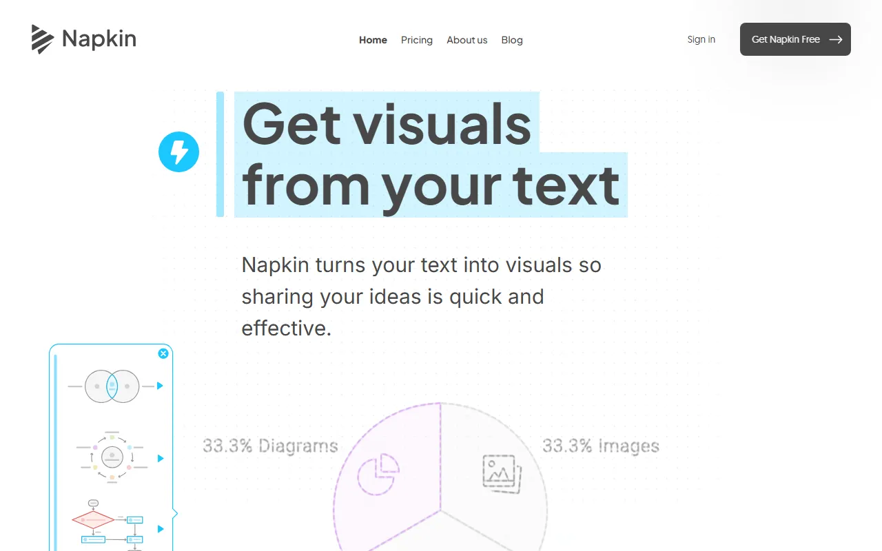 Napkin AI v2のスクリーンショット