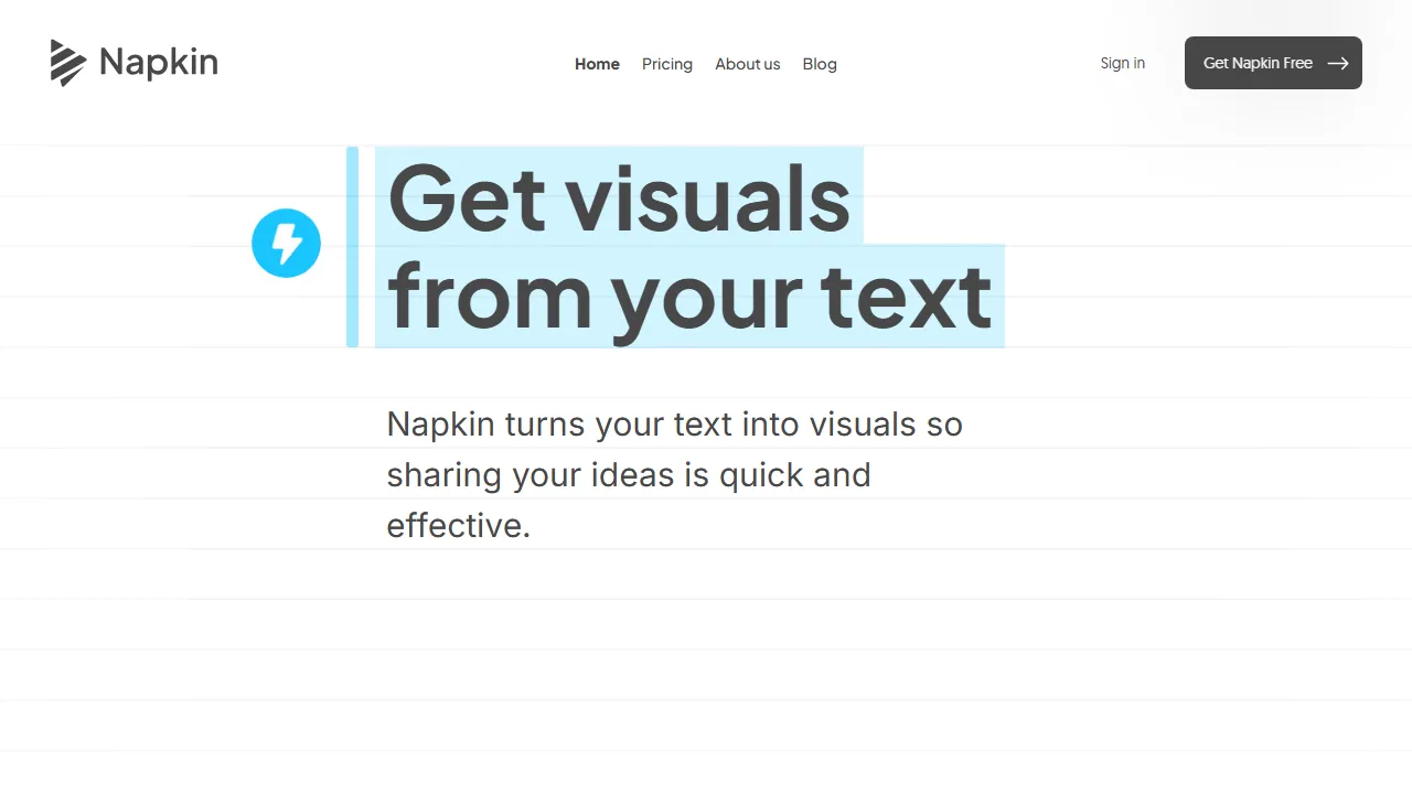 Napkin AIのスクリーンショット