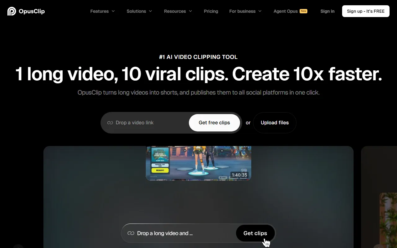 Opus Clipのスクリーンショット