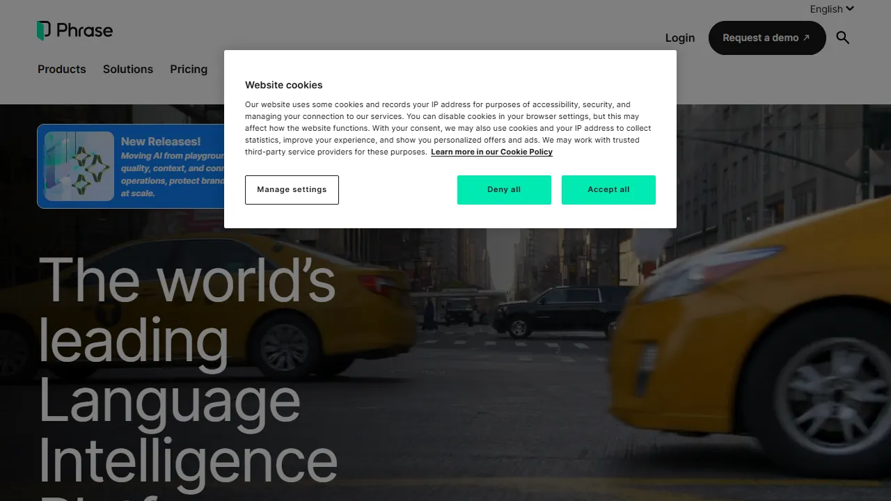 Phrase (Memsource)のスクリーンショット