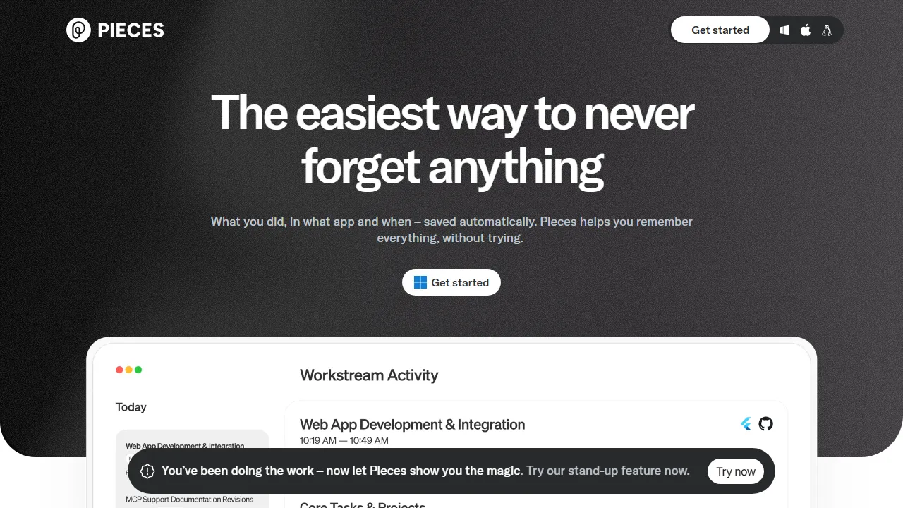 Pieces for Developersのスクリーンショット