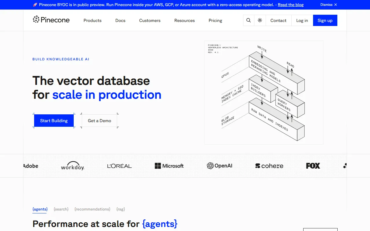 Pineconeのスクリーンショット