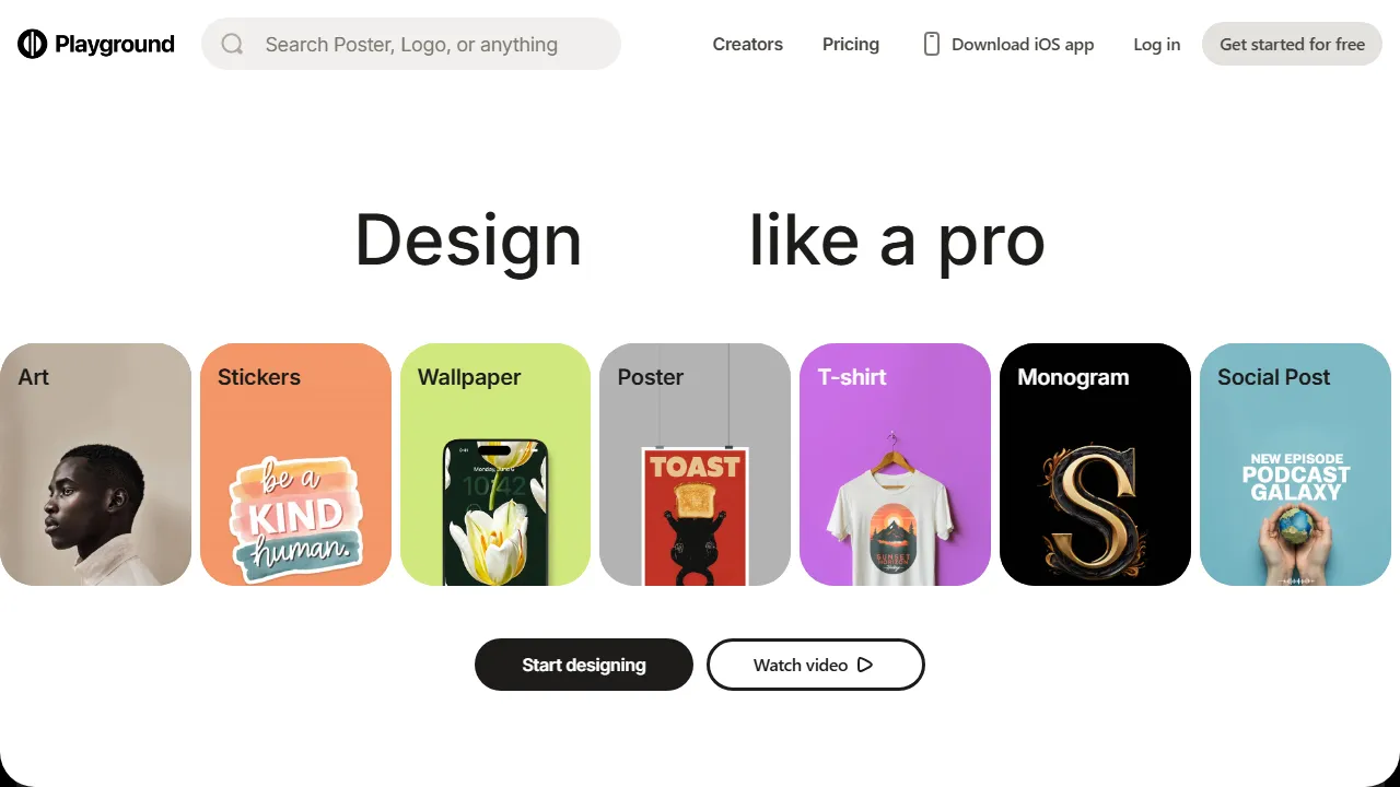 Playground AIのスクリーンショット