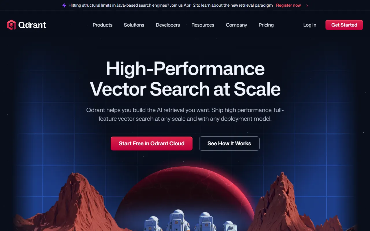 Qdrantのスクリーンショット