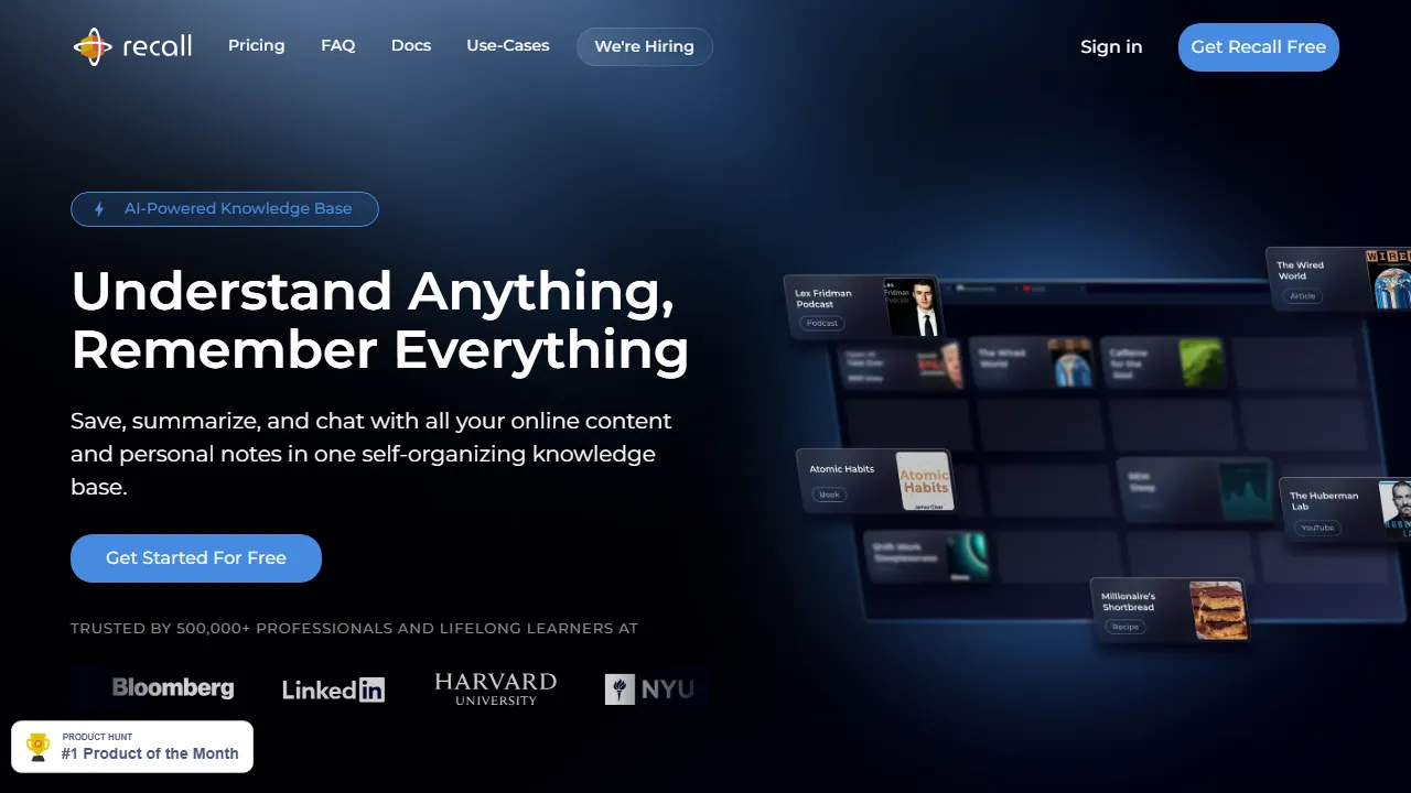 Recallのスクリーンショット