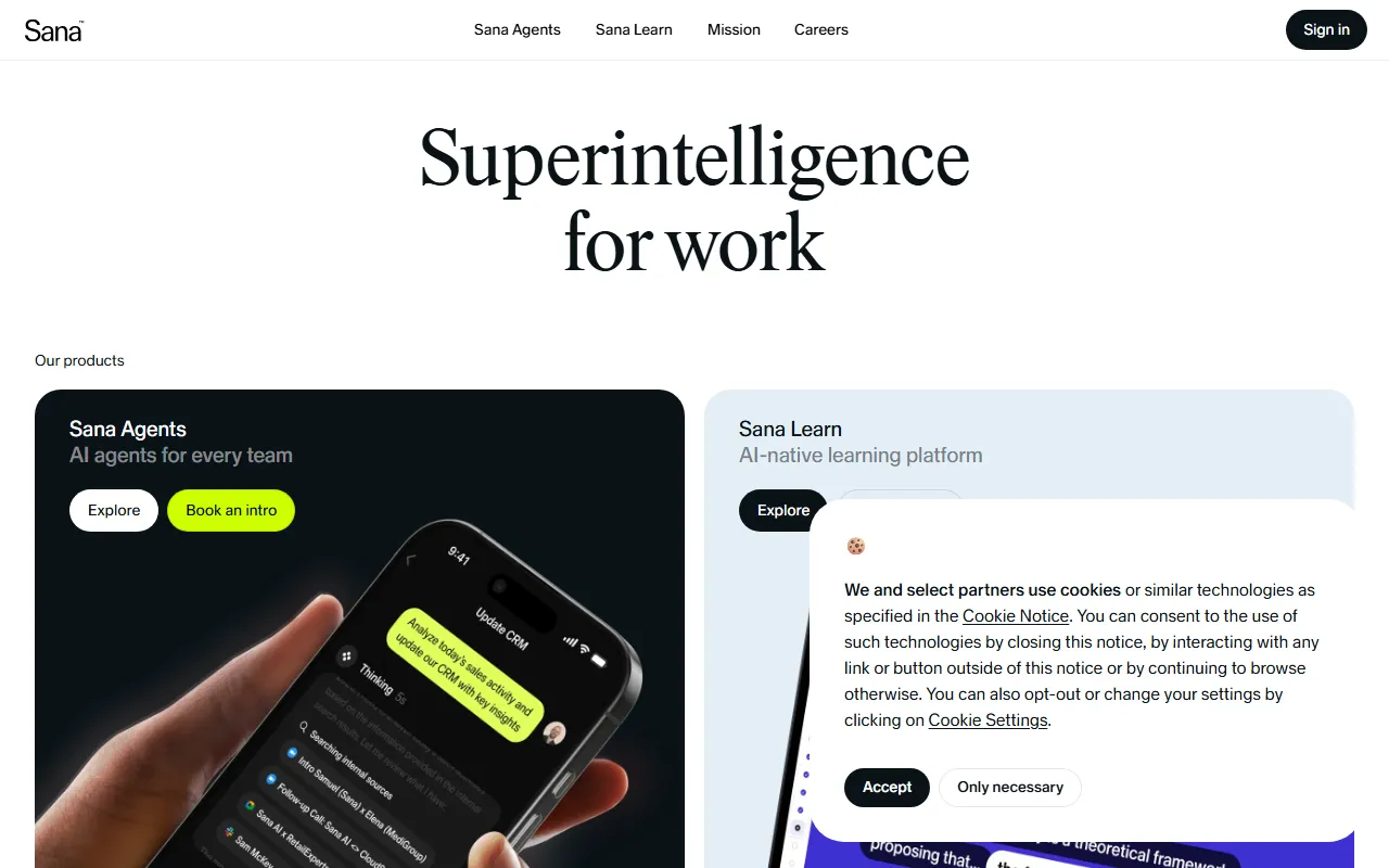 Sana AIのスクリーンショット