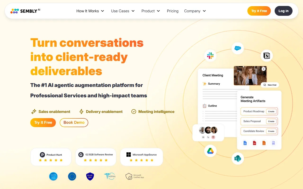 Sembly AIのスクリーンショット