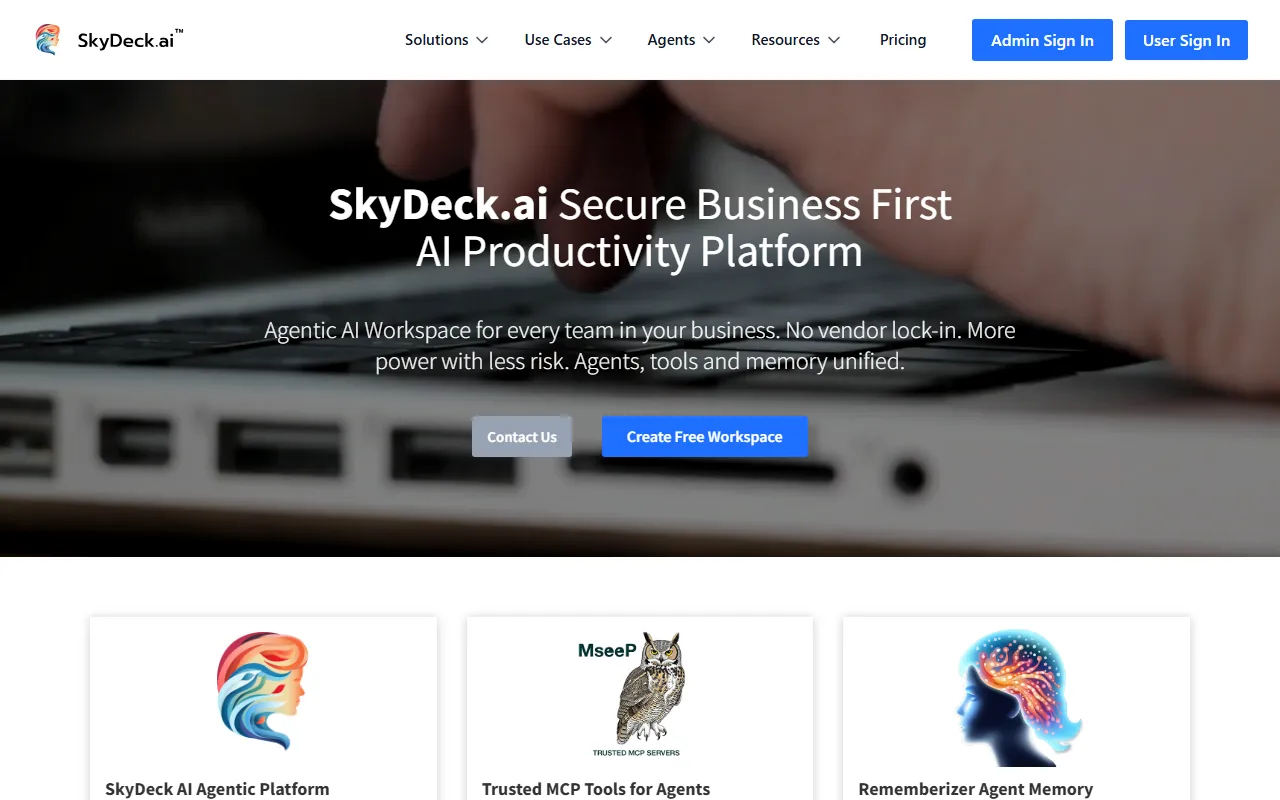 SkyDeck AIのスクリーンショット