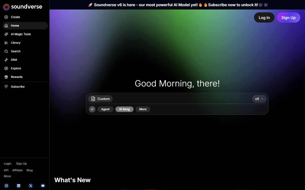 Soundverseのスクリーンショット