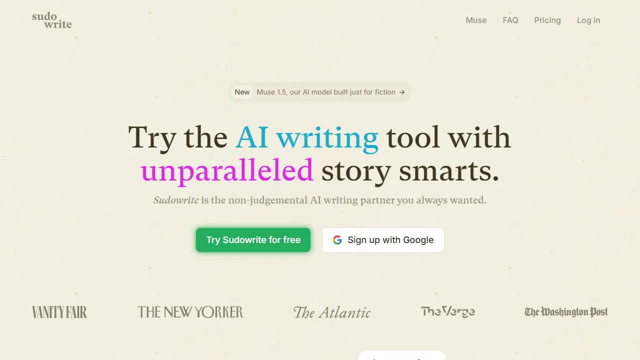 Sudowriteのスクリーンショット