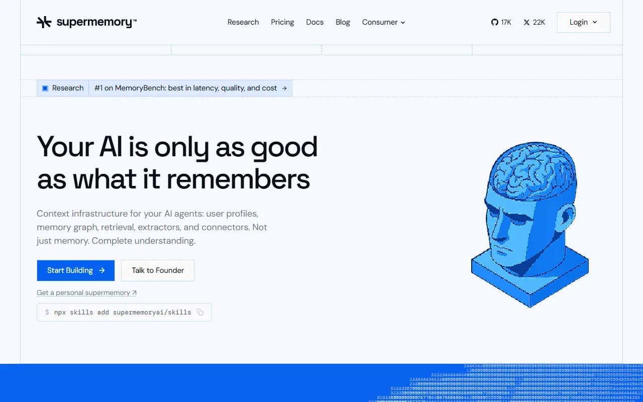 Supermemoryのスクリーンショット