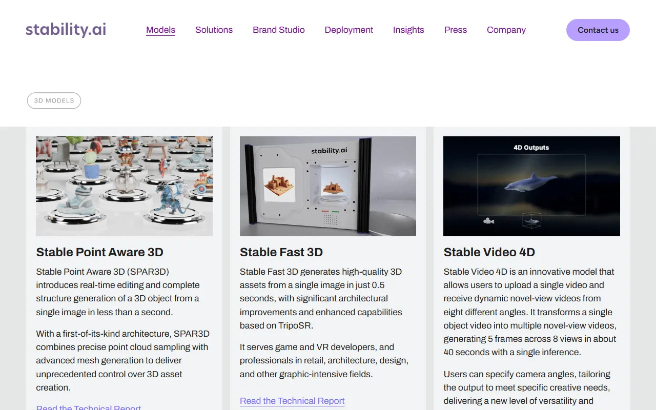 SV3Dのスクリーンショット
